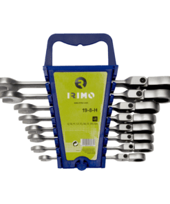 Juego Irimo 8 llaves combinadas de cabeza flexible con crique