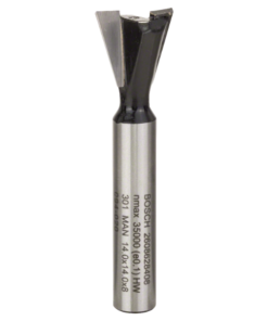 Fresa Bosch cola milano 14mm,dos filos,Hmetal