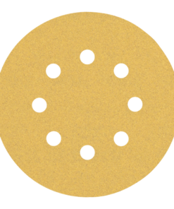 Hoja de Lija Bosch con Velcro 150mm Grano 100 x 5u.