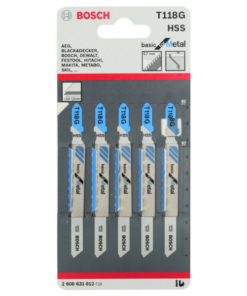 Hoja Sierra Caladora Bosch T118G x 5u para Metal